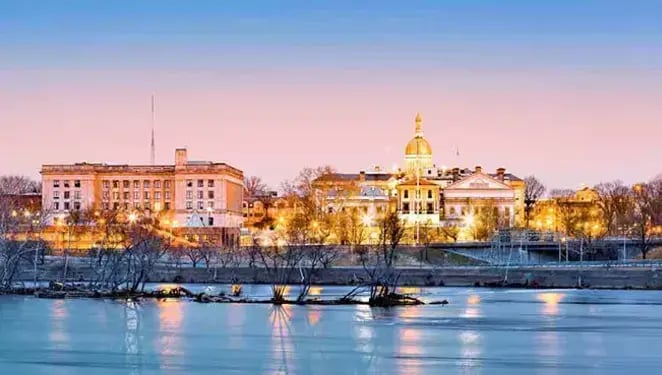 Image of Hackensack, NJ from the river.
